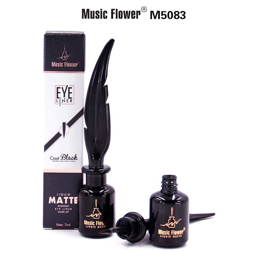 音乐花 酷黑羽翼快干眼线液 #5083