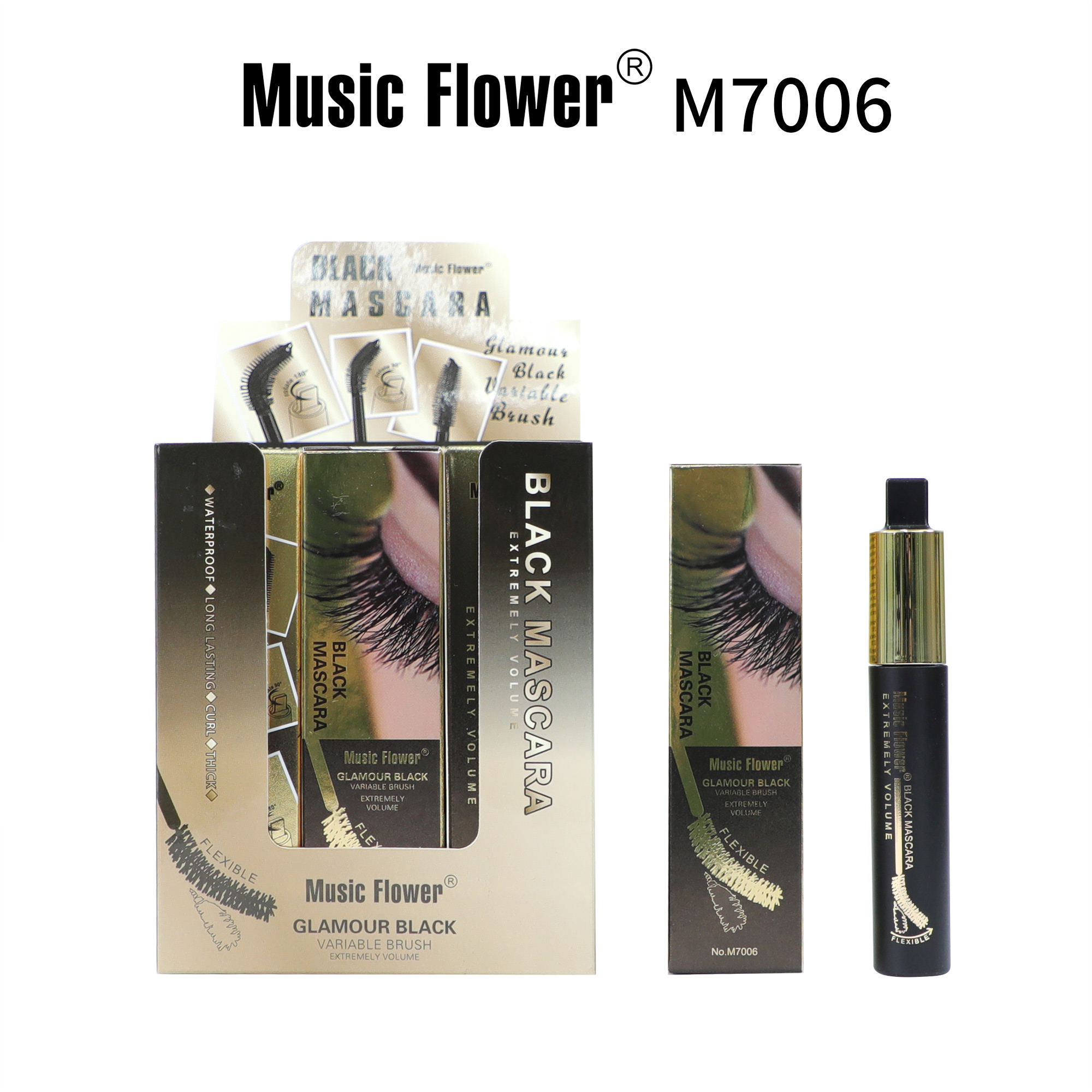 音乐花 弯头睫毛膏 M7006